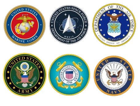 Military branch emblems