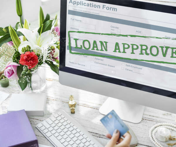 Loan Approved Application Form Concept